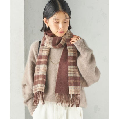 カシミヤ リバーシブル マフラー 26AW （オフホワイト）｜詳細画像