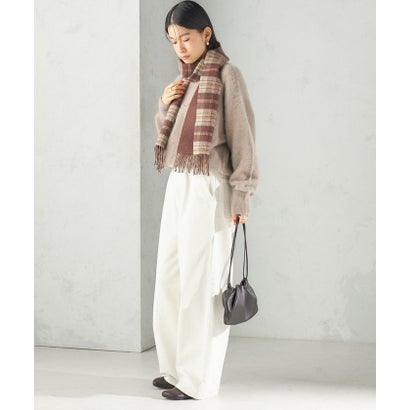 カシミヤ リバーシブル マフラー 26AW （レッド）｜詳細画像