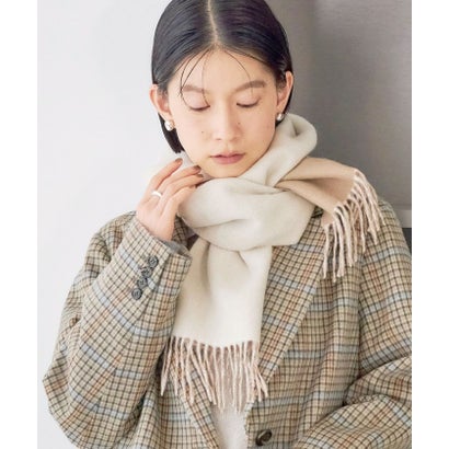 カシミヤ リバーシブル マフラー 26AW （レッド）｜詳細画像