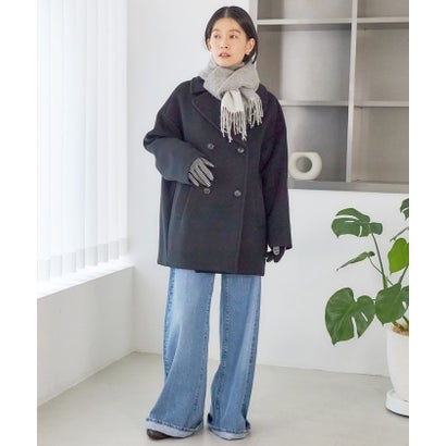 カシミヤ リバーシブル マフラー 26AW （ライトグレー）｜詳細画像