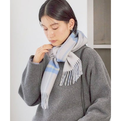 カシミヤ リバーシブル マフラー 26AW （ブラウン）｜詳細画像