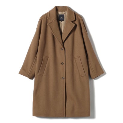シップス SHIPS SHIPS Primary Navy Label:ヘリンボーン ウール シングル チェスター コート （キャメル）｜詳細画像