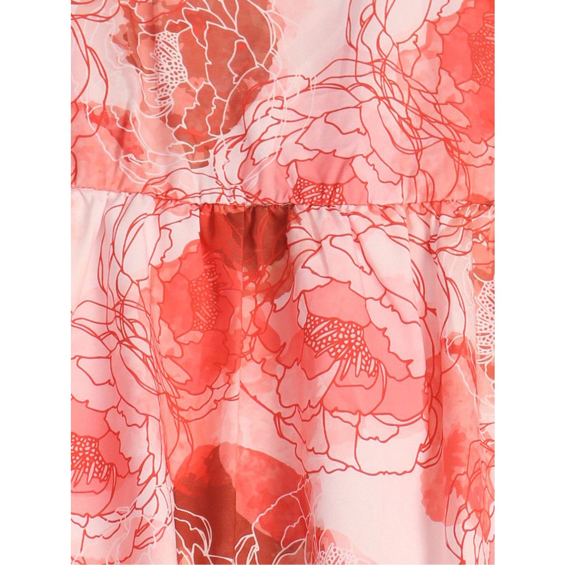SHEIN☆セール仕入れ！華やかな大ぶりフラワープリント♪パフスリーブ 