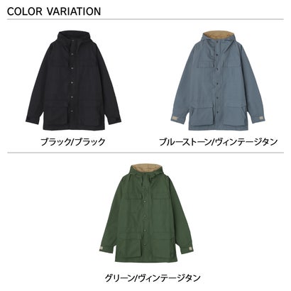 アウター マウンテンパーカー メンズ 秋 冬 撥水 防風 ORIGINAL MOUNTAIN PARKA ブラック グレー グリーン 黒 631013 （ブラック/ブラック）｜詳細画像