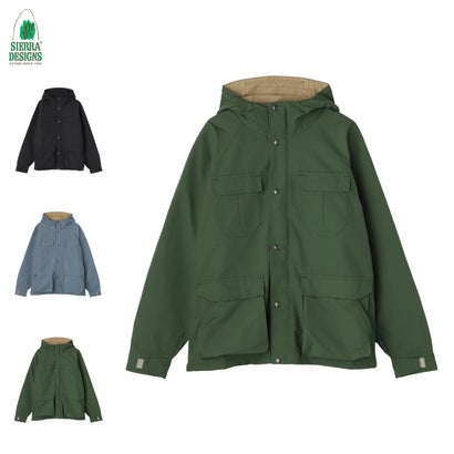 アウター マウンテンパーカー メンズ 秋 冬 撥水 防風 SHORT MOUNTAIN PARKA ブラック グレー グリーン 黒 631014 （グリーン/ヴィンテージタン）｜詳細画像