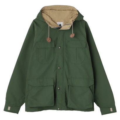 アウター マウンテンパーカー メンズ 秋 冬 撥水 防風 SHORT MOUNTAIN PARKA ブラック グレー グリーン 黒 631014 （グリーン/ヴィンテージタン）｜詳細画像