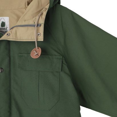 アウター マウンテンパーカー メンズ 秋 冬 撥水 防風 SHORT MOUNTAIN PARKA ブラック グレー グリーン 黒 631014 （グリーン/ヴィンテージタン）｜詳細画像