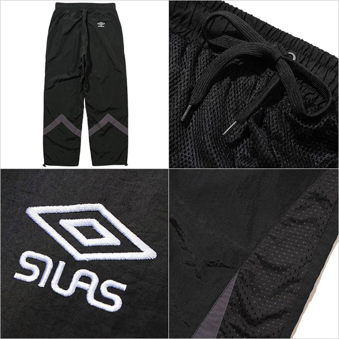 サイラス SILAS UMBRO TRACK PANTS BLACK [110241031004] （BLACK 