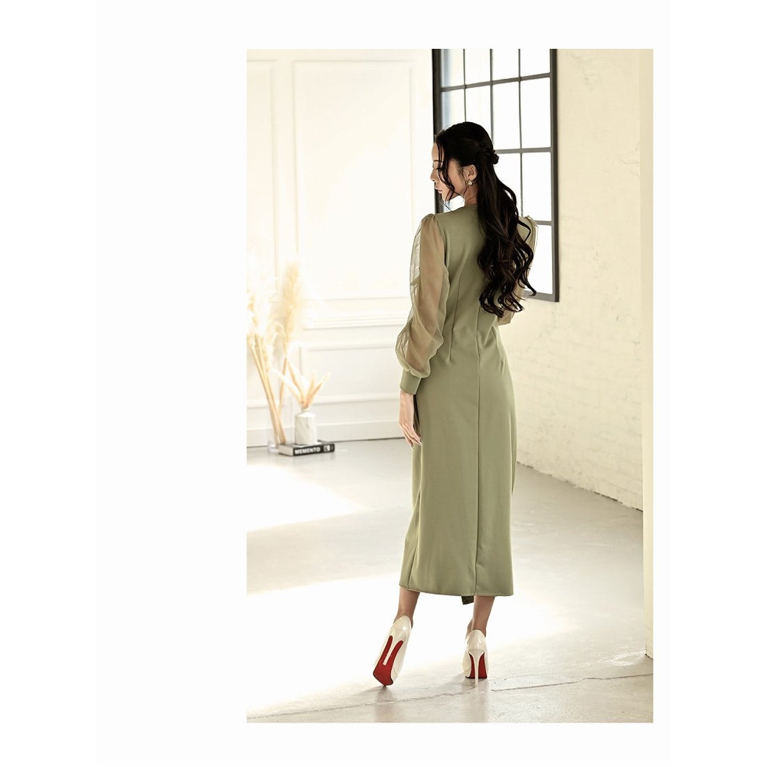 新品レア☆roen×c.r.e.a.m マキシ丈ドレスワンピース（フォクシー 