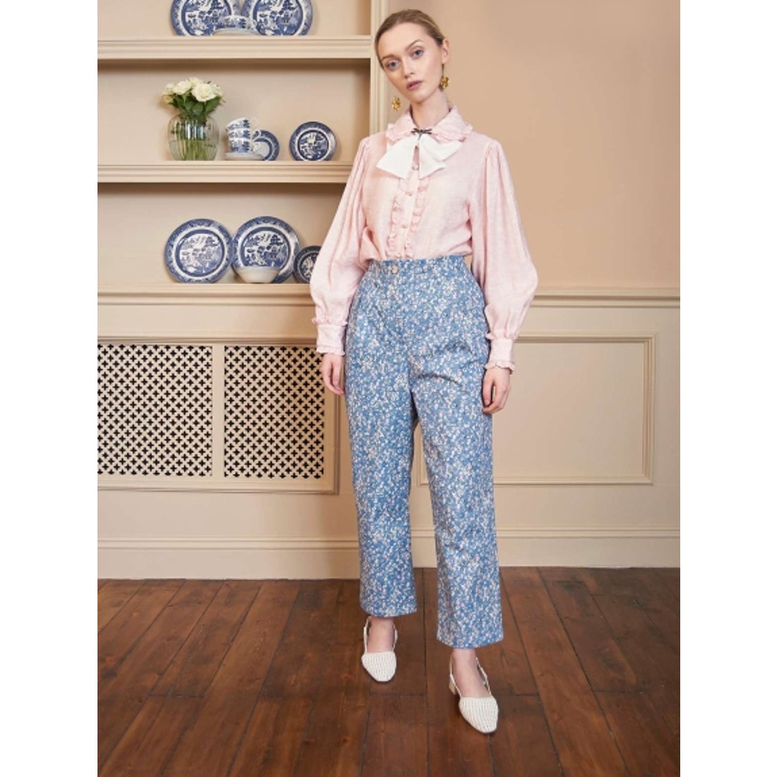 Sister Jane Fondant Ruffle Bow Blouse （PINK） -靴＆ファッション 