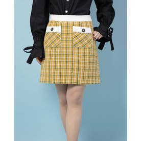 Sister's Tweed Mini Skirt （YELLOW）
