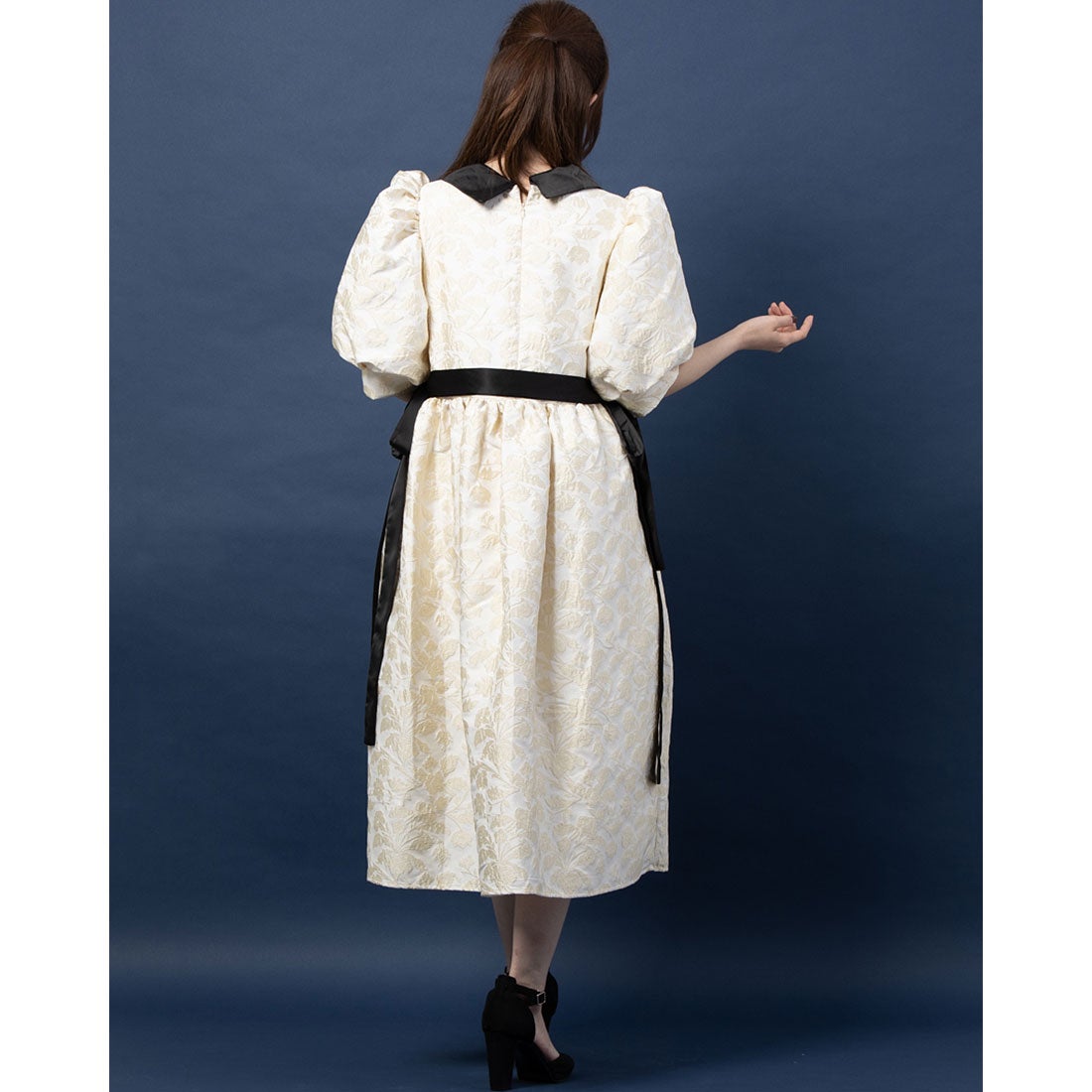 Sister Jane Novel Jacquard Midi Dress （IVORY） -靴＆ファッション 