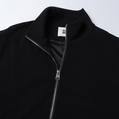ジップアップハイネックTOPS （BLACK）｜詳細画像