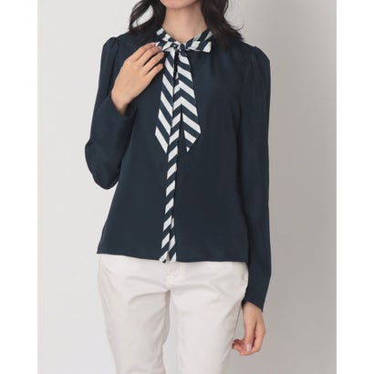 バイアスボーダーボウタイポイントTOPS （NAVY）｜詳細画像