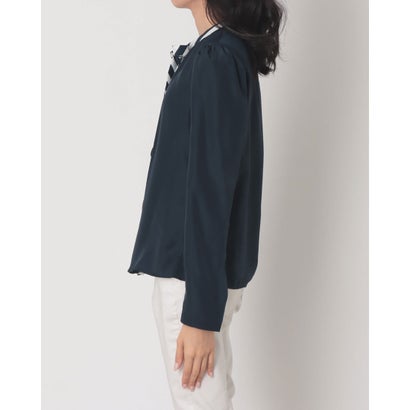 バイアスボーダーボウタイポイントTOPS （NAVY）｜詳細画像