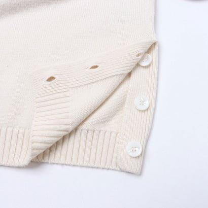 サイドボタンポイントニット （OFF WHITE）｜詳細画像