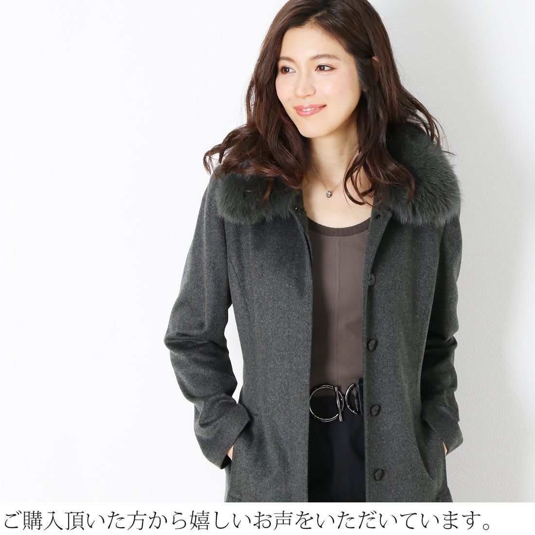 フィローモ Filomo [Filomo]カシミヤロングコート （ブラック 