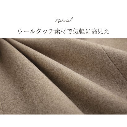 フィローモ Filomo []ロングコート冬 スタンドカラーコート 洗える （ライトグレー）｜詳細画像
