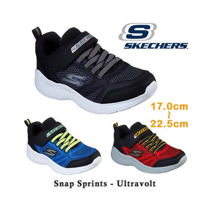 SKECHERS スケッチャーズ 97546L BKCC BLBK RDBK Snap Sprints ー Ultravoltスナップ スプリンツ （RDBK_レッド/ブラック）｜詳細画像