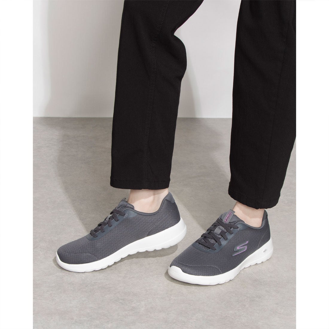 スケッチャーズ SKECHERS 505 GO WALK JOY- ECSTATIC 724094 （チャコールグレー） -waja ...