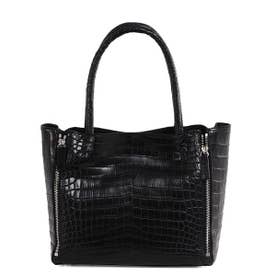 クロコダイル ハンドバッグ マット加工 （ブラック）