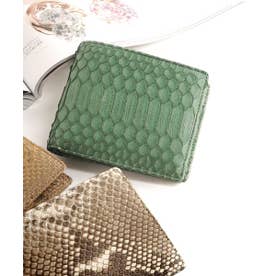 ダイヤモンドパイソンレザー二つ折り財布 （キプロス）
