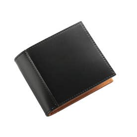 [PRAIRIE]コードバンレザー二つ折り財布 （ブラック）