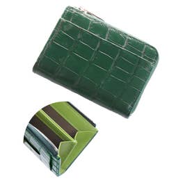 クロコダイルレザーL字ファスナーミニ財布 （キプロス）