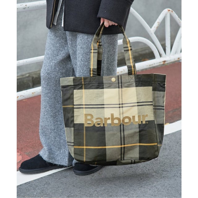 BARBOUR/バブアー TELFIELD TARTAN TOTE BAG UBA0751TN51/TN11 （グリーン）