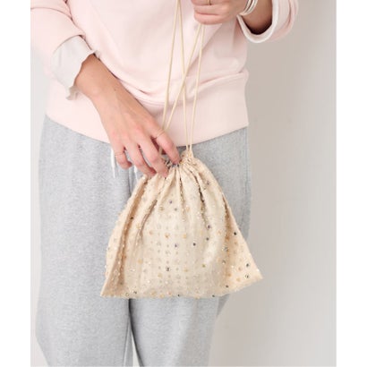 《予約》BIJOU巾着BAG （ナチュラル）｜詳細画像