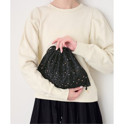 《予約》BIJOU巾着BAG （ブラック）｜詳細画像