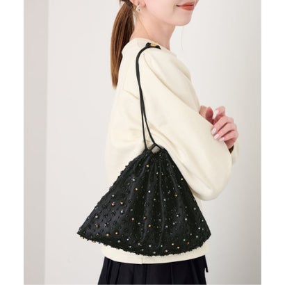 《予約》BIJOU巾着BAG （ブラック）｜詳細画像