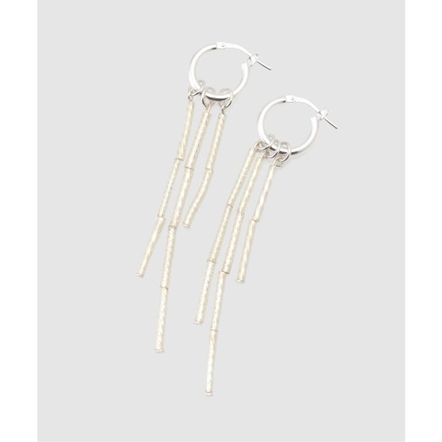 SISI JOIA/シシジョイア ツイストビーズピアス MANU EARRINGS （シルバー）