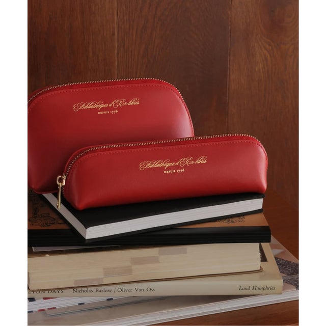 《予約》Ex-Libris Paris SLOBE別注 レザーポーチ S （レッド）