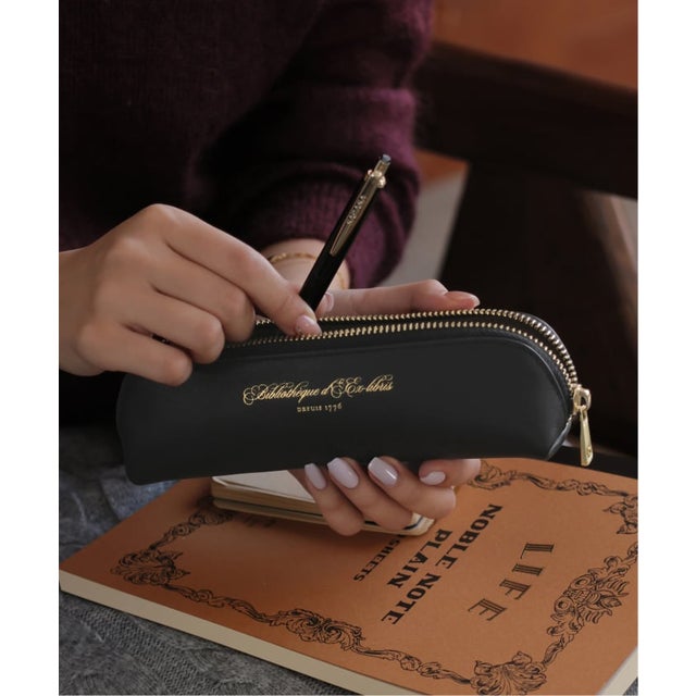 《予約》Ex-Libris Paris SLOBE別注 レザーポーチ S （ブラック）