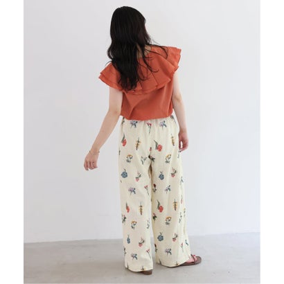 スローブ イエナ SLOBE IENA 《追加》embroideryメッシュパンツ（ブラック）｜詳細画像