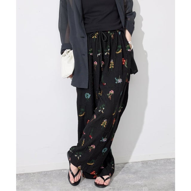 《追加》embroideryメッシュパンツ（ブラック）