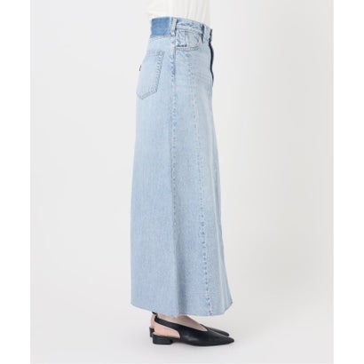 《シリーズあり》LE DENIM RADIAL FLAREデニムスカート（サックスブルー B）｜詳細画像