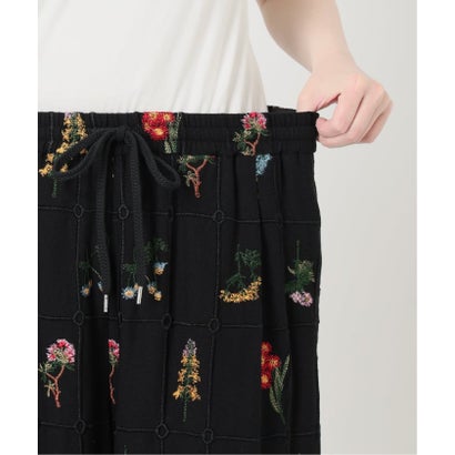 《WEB限定/追加》embroideryメッシュパンツ（ブラック）｜詳細画像