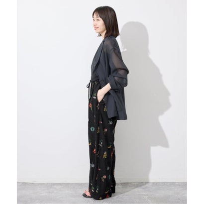 《WEB限定/追加》embroideryメッシュパンツ（ブラック）｜詳細画像