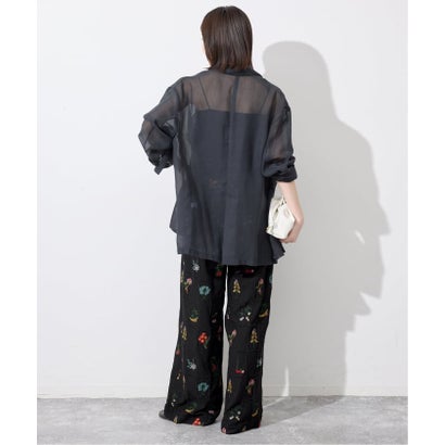 《WEB限定/追加》embroideryメッシュパンツ（ブラック）｜詳細画像