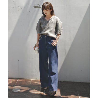 スローブ イエナ SLOBE IENA Levi’s/リーバイス SLOBE別注 CINCH WIDE LEG デニムパンツ（ネイビー）｜詳細画像