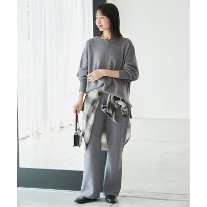 スローブ イエナ SLOBE IENA 《WEB限定/シリーズあり/予約》ウォッシャブルスムースニットパンツ （ネイビー）｜詳細画像
