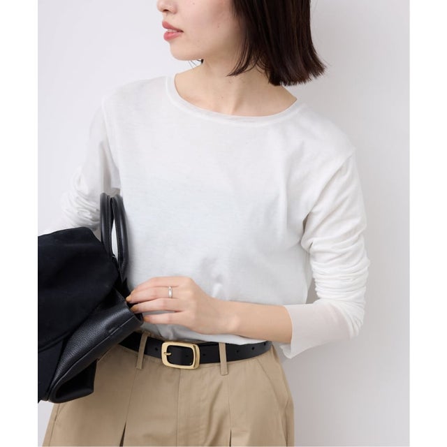 《WEB限定カラーあり/追加8》レイヤードスリーブロンTEE（ホワイト）