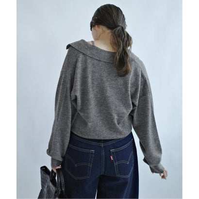 スローブ イエナ SLOBE IENA 《追加予約》crinkle crinkle crinkle slow off knit top CC-5038 （レッド）｜詳細画像