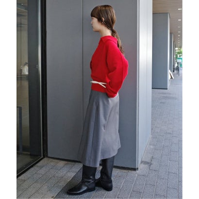 スローブ イエナ SLOBE IENA 《追加予約》crinkle crinkle crinkle slow off knit top CC-5038 （レッド）｜詳細画像