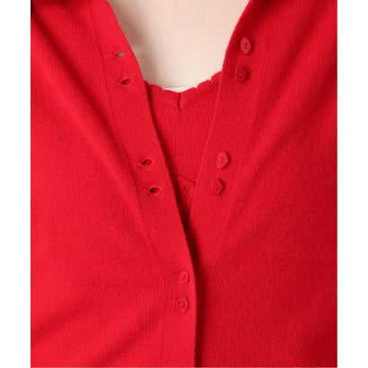 スローブ イエナ SLOBE IENA 《追加予約》crinkle crinkle crinkle slow off knit top CC-5038 （レッド）｜詳細画像
