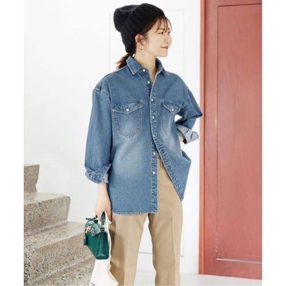 《WEB限定/追加2》LE DENIM BDUデニムシャツ （ブルー A）｜詳細画像