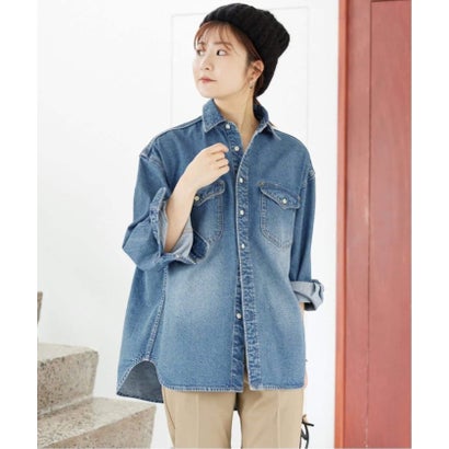 《WEB限定/追加2》LE DENIM BDUデニムシャツ （ブルー A）｜詳細画像