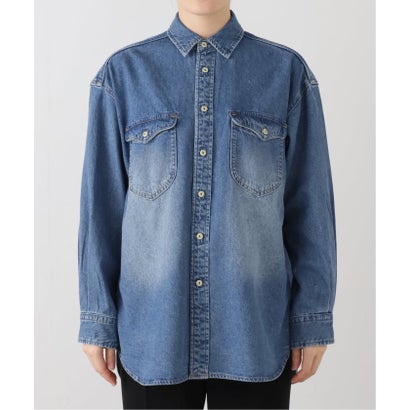 《WEB限定/追加2》LE DENIM BDUデニムシャツ （ブルー A）｜詳細画像